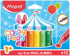 НАБОР ВОСКОВЫХ МЕЛКОВ МАКСИ MAPED COLOR'PEPS 12 ЦВ 