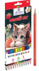 КАРАНДАШИ ЦВЕТНЫЕ "KAWAII CAT" 12 ЦВ