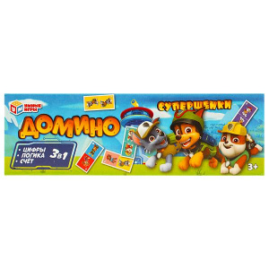 ИГРА ДОМИНО ПЛАСТИКОВОЕ "СУПЕРЩЕНКИ"