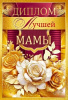 ДИПЛОМ А6 "ЛУЧШЕЙ МАМЫ" 1.0000688