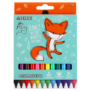 ФЛОМАСТЕРЫ "FOXY" 12ЦВ