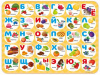 ПОКРЫТИЕ НА СТОЛ А3 "ВКУСНАЯ АЗБУКА" ПЛАСТИК 43*32СМ