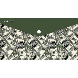 ПАПКА НА КНОПКЕ ЦВ А5 150МКМ TRAVEL-SIZE "DOLLARS" 