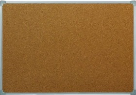 ДОСКА ОФИСНАЯ ПРОБКОВАЯ 60*90СМ МЕТАЛЛИЧЕСКАЯ РАМА 