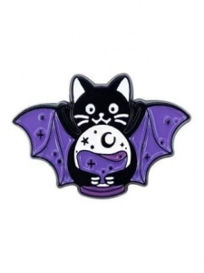 ЗНАЧОК МЕТАЛЛИЧЕСКИЙ "BAT CAT"