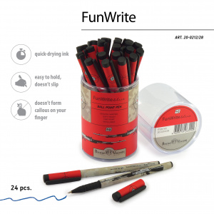 РУЧКА ШАРИКОВАЯ "ВИНТОВКА" 0.5ММ СИНЯЯ