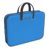 ПАПКА ПОРТФЕЛЬ НА МОЛНИИ С РУЧКАМИ А4 "NEON BLUE" ТЕКСТИЛЬ 36*29*7СМ