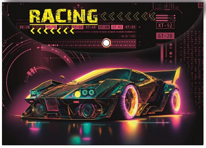 ПАПКА НА КНОПКЕ А4 160МКМ "RACING"