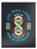 БЛОКНОТ А6 40Л НА ГРЕБНЕ "SKATEBOARD FOREVER"