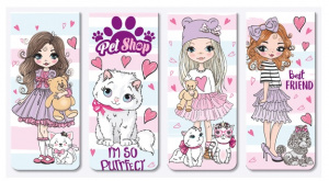 ЗАКЛАДКА МАГНИТНАЯ "PET SHOP" 4 ШТУКИ