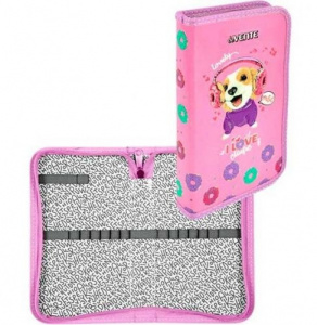 ПЕНАЛ КАРКАСНЫЙ ДВУХСТВОРЧАТЫЙ "MUSIC DOG" 20,5*12*3СМ