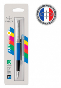 РУЧКА ПОДАРОЧНАЯ ПЕРЬЕВАЯ СИНЯЯ/ЧЕРНАЯ "PARKER JOTTER ORIGINAL F60 BLUE CT M" ЦВЕТ КОРПУСА СИНИЙ В БЛИСТЕРЕ