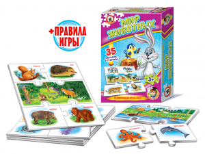 ИГРА НАСТОЛЬНАЯ "УМНЫЕ ИГРЫ МИР ЖИВОТНЫХ"