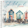 СКЕТЧБУК-ПЕРЕВЕРТЫШ  А5 20 Л 200Г/М2 "МОРСКОЕ ПОБЕРЕЖЬЕ" 