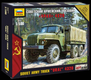 МОДЕЛЬ СБОРНАЯ "СОВЕТСКИЙ АРМЕЙСКИЙ ГРУЗОВИК УРАЛ 4320"