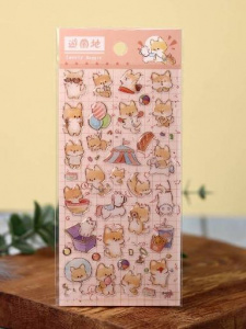 НАКЛЕЙКИ "HAPPY CORGI" 20,5*9,3*0,1