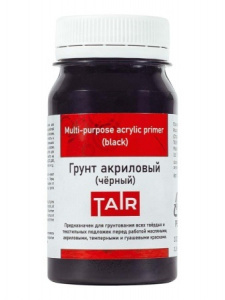 ГРУНТ АКРИЛОВЫЙ TAIR ЧЁРНЫЙ 100МЛ
