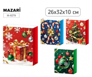 ПАКЕТ ПОДАРОЧНЫЙ 26*32*10СМ M-8279