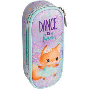 ПЕНАЛ ОБЪЕМНЫЙ "DANCE FOX" 21*8*5СМ С ВНУТРЕННИМ ОРГАНАЙЗЕРОМ