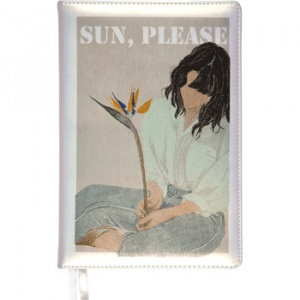 ЕЖЕДНЕВНИК A5 deVENTE 160Л 145X205ММ CARINA. SUN, PLEASE! ПЕРЛАМУТРОВЫЙ