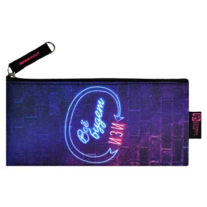 ПЕНАЛ МЯГКИЙ ПЛОСКИЙ "ВКЛЮЧИ НЕОН" 19,5*9СМ
