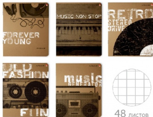 ТЕТРАДЬ 48Л "MUSIC FOREVER" АССОРТИ
