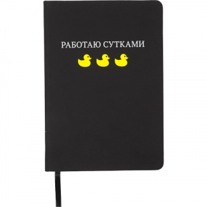 ЗАПИСНАЯ КНИГА А5 80Л "РАБОТАЮ СУТКАМИ" 