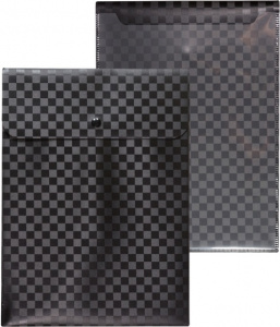 ПАПКА НА КНОПКЕ ЦВ А4 400МКМ "TOTAL BLACK" ЧЕРНАЯ