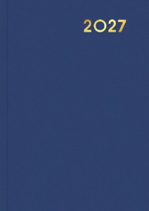 ЕЖЕДНЕВНИК A5 2027 БУМВИНИЛ СИНИЙ