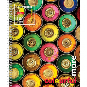 ТЕТРАДЬ 100Л КЛЕТКА "COLORFUL MORE" С КАРМАНАМИ