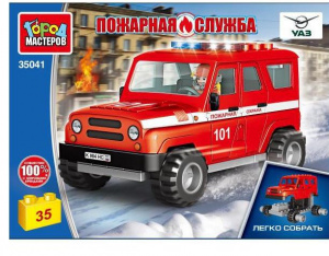 КОНСТРУКТОР "UAZ HUNTER ПОЖАРНАЯ СЛУЖБА" 35 ЭЛЕМЕНТОВ