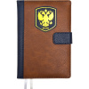 ЕЖЕДНЕВНИК A5 2026 176Л "BLAZON" КОРИЧНЕВЫЙ СИНИЙ