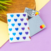 ОБЛОЖКА ДЛЯ КАРТ-КНИЖКА 7*10СМ "MULTICOLORED HEARTS"