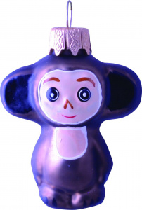 ИГРУШКА СТЕКЛЯННАЯ ЧЕБУРАШКА