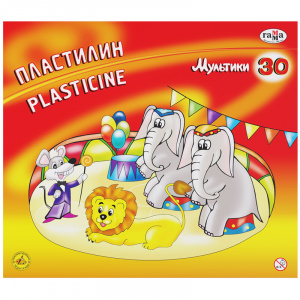 ПЛАСТИЛИН 30ЦВ 600Г "МУЛЬТИКИ"