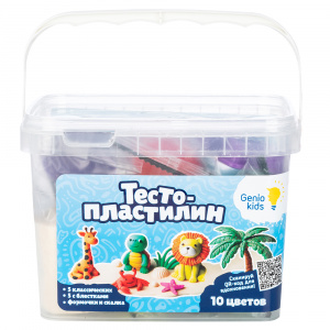 ТЕСТО ПЛАСТИЛИН 10 ЦВЕТОВ