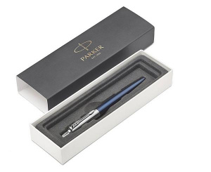 РУЧКА ПОДАРОЧНАЯ ШАРИКОВАЯ СИНЯЯ PARKER "JOTTER" ROYAL BLUE CT ЦВЕТ КОРПУСА СИНИЙ В КАРТОННОМ ФУТЛЯРЕ
