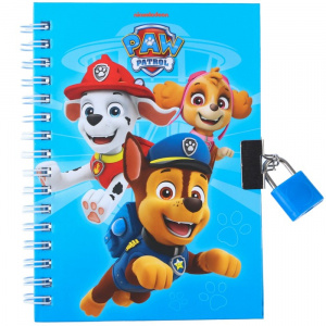 БЛОКНОТ А6 50Л НА ГРЕБНЕ "PAW PATROL" С ЗАМОЧКОМ