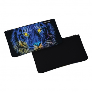 ПЕНАЛ МЯГКИЙ ПЛОСКИЙ "NIGHT LION" 22*12СМ