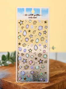 НАКЛЕЙКИ "SEA CRYSTALS" 20,5*9,3*0,1