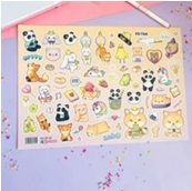 НАКЛЕЙКИ-СТИКЕРЫ SWEET CAT SHOP А4 "ЗВЕРЯТА"