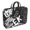 ПАПКА ПОРТФЕЛЬ НА МОЛНИИ С РУЧКАМИ А4 "BLACK LOGO" ТЕКСТИЛЬ 36*29*7СМ