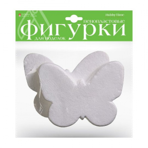 ФИГУРЫ ИЗ ПЕНОПЛАСТА "БАБОЧКИ" D=120ММ 2ШТ