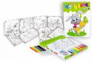 РАСКРАСКА "COLORING ART" ЗАЙКА С МОРКОВКОЙ