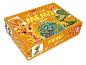 ИГРА МЕМО "ГДЕ ЧЕЙ УЗОР" 36 КАРТОЧЕК