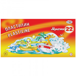 ПЛАСТИЛИН 22ЦВ 440Г "МУЛЬТИКИ"