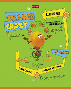 ТЕТРАДЬ 40Л КЛЕТКА "CRAZY ORANGE"