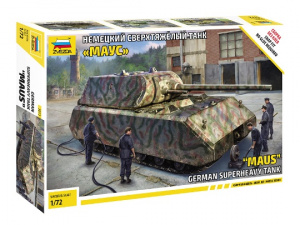 МОДЕЛЬ СБОРНАЯ ЗВЕЗДА "ТАНК "МАУС" НЕМЕЦКИЙ СВЕРХТЯЖЕЛЫЙ"