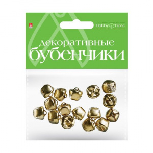 ДЕКОРАТИВНЫЕ БУБЕНЧИКИ HOBBY TIME ЗОЛОТЫЕЕ 12ММ