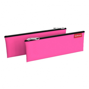 ПЕНАЛ МЯГКИЙ ПЛОСКИЙ "NEON PINK" 22*9СМ